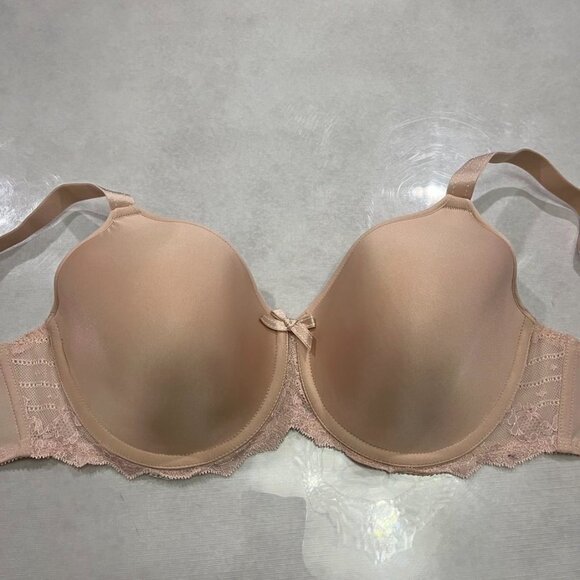 NEW Chantelle Rive Gauche Full Coverage T-Shirt Bra 34DDD Rose - Picture 3 of 8
